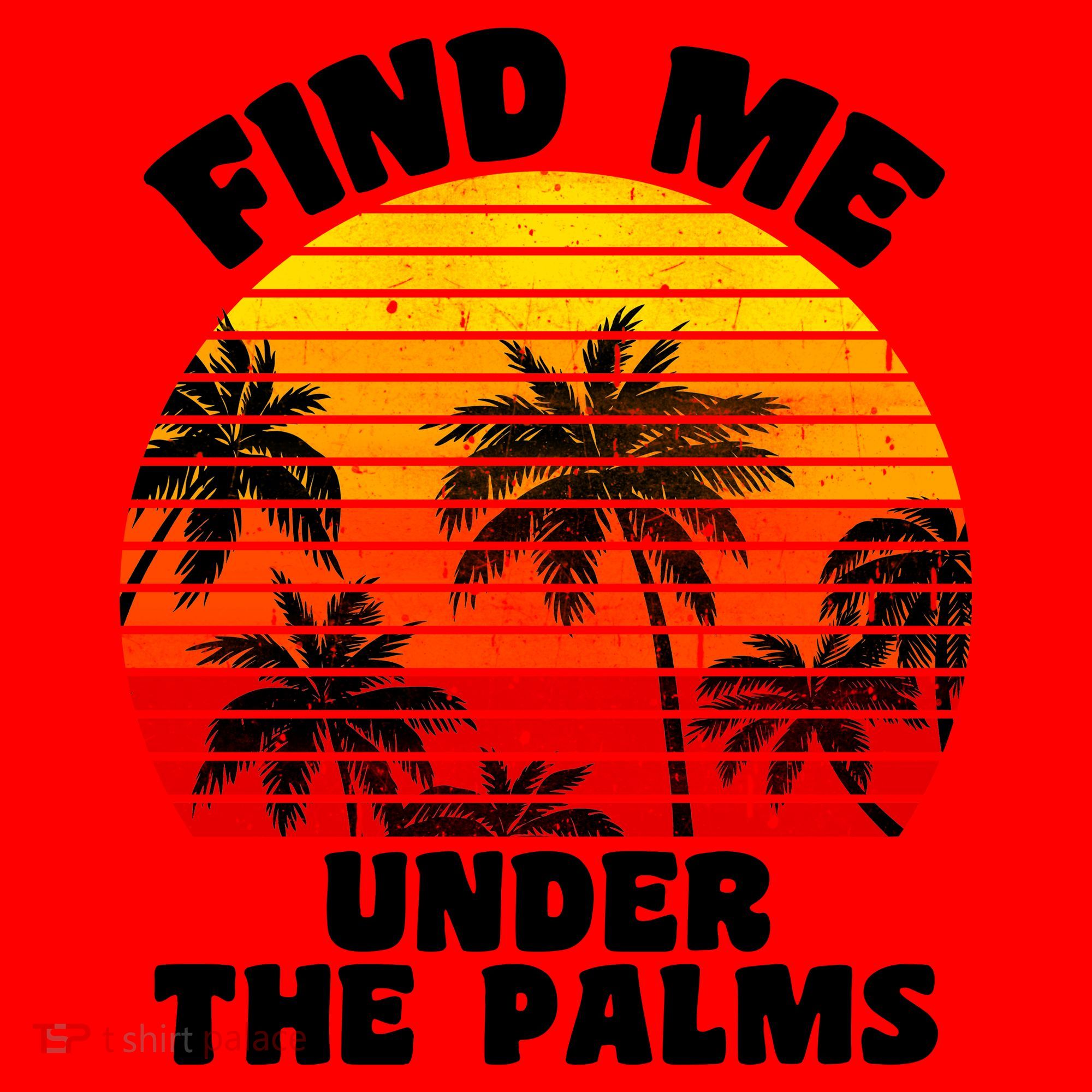 Find Me Under The Palms Santa Hat