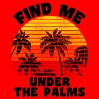 Find Me Under The Palms Santa Hat thumb 1