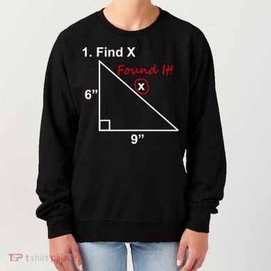 Find X Found It Funny Math School Women's Sweatshirt