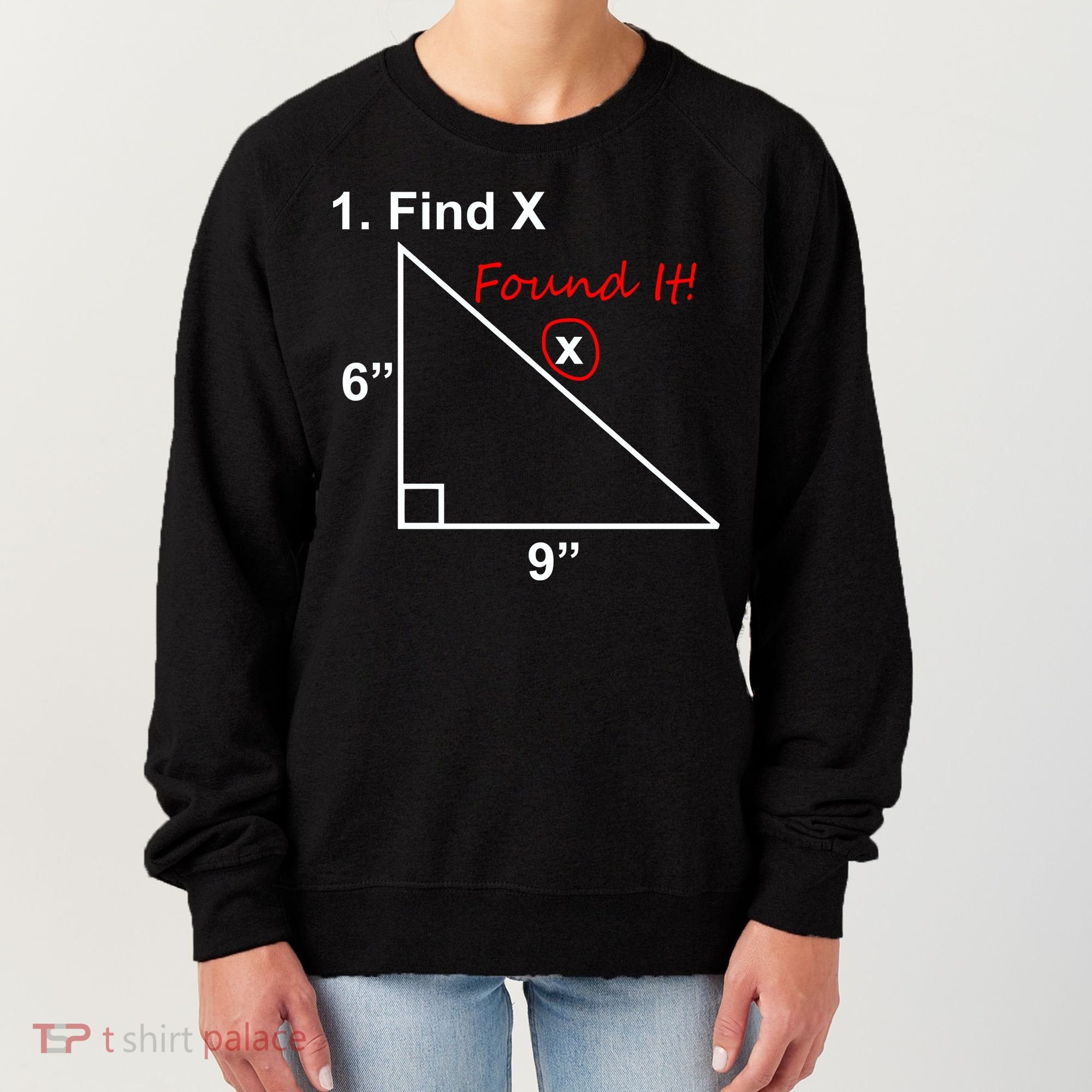 Find X Found It Funny Math School Women's Sweatshirt