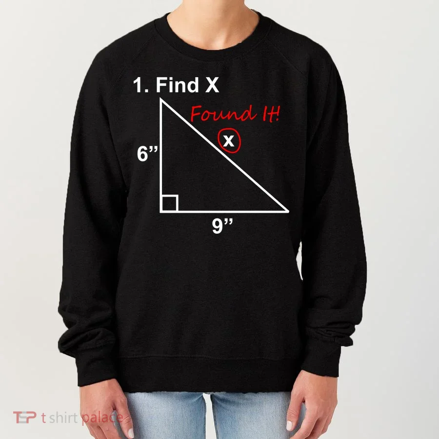 Find X Found It Funny Math School Women's Sweatshirt