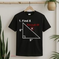 Find X Found It Funny Math School T-Shirt thumb 2