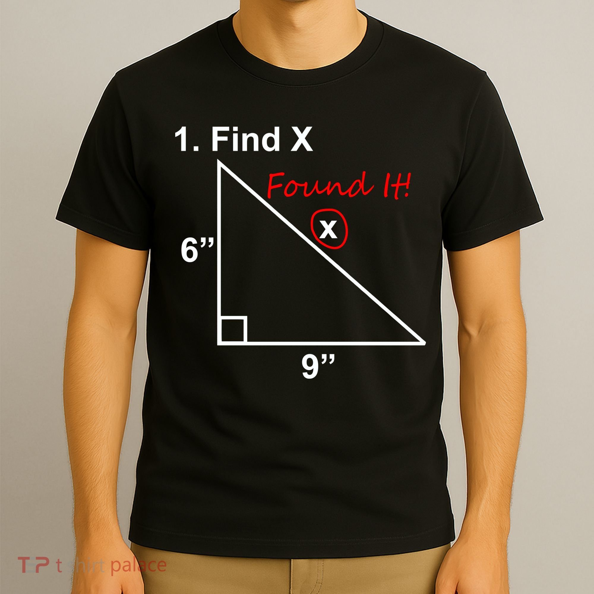 Find X Found It Funny Math School T-Shirt