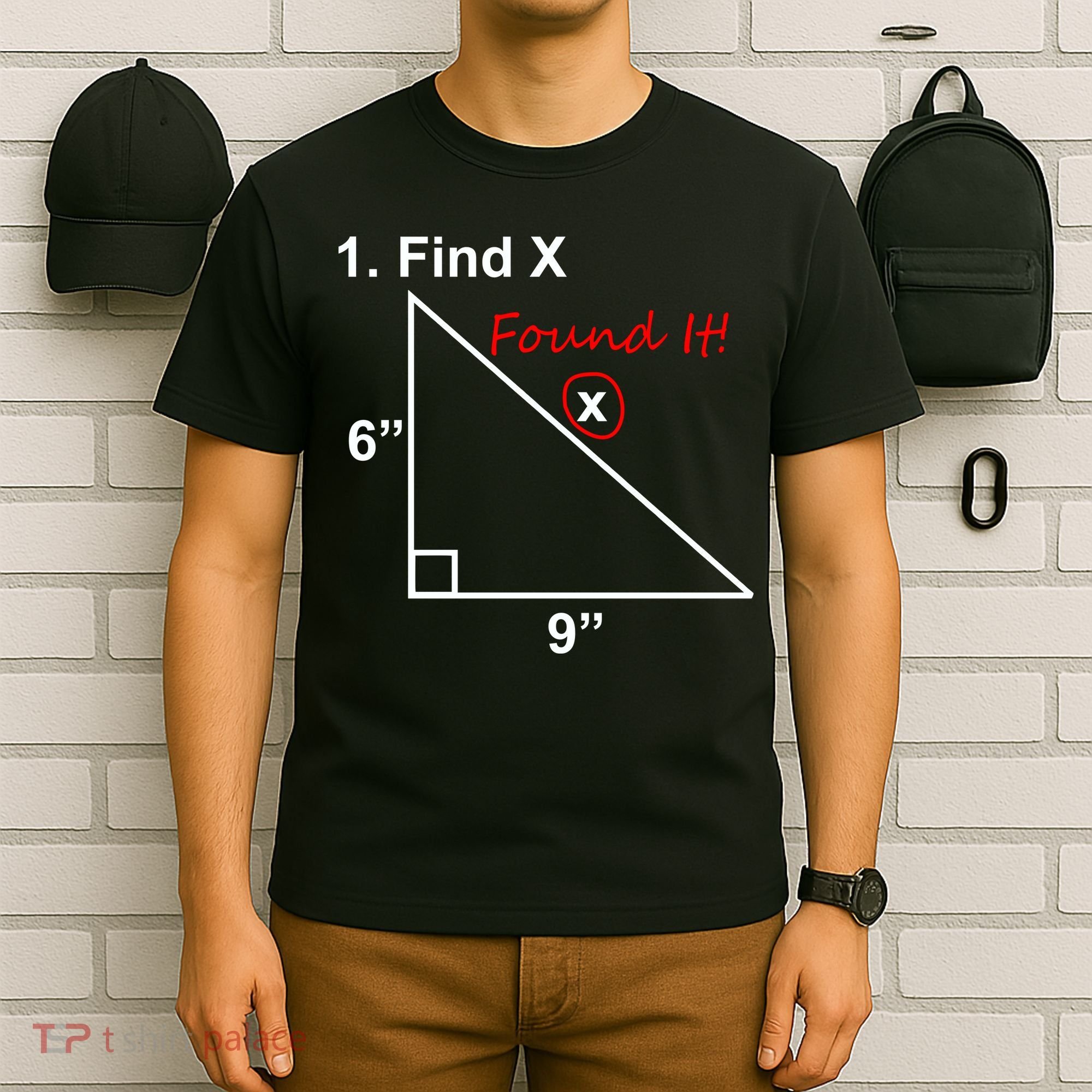 Find X Found It Funny Math School T-Shirt