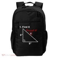 Find X Found It Funny Math School Backpack thumb 0