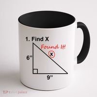 Find X Found It Funny Math School Coffee Mug thumb 1