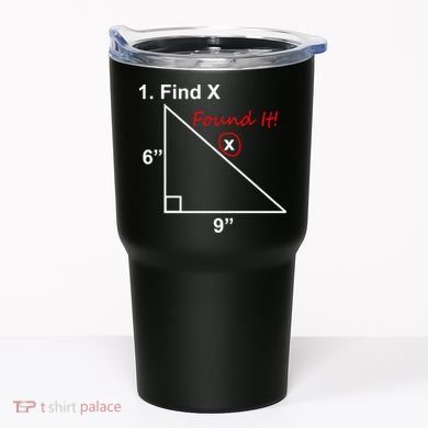 Find X Found It Funny Math School Tumbler