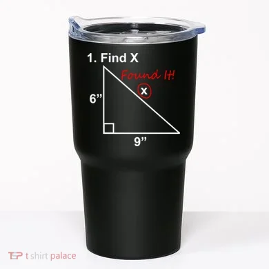 Find X Found It Funny Math School Tumbler