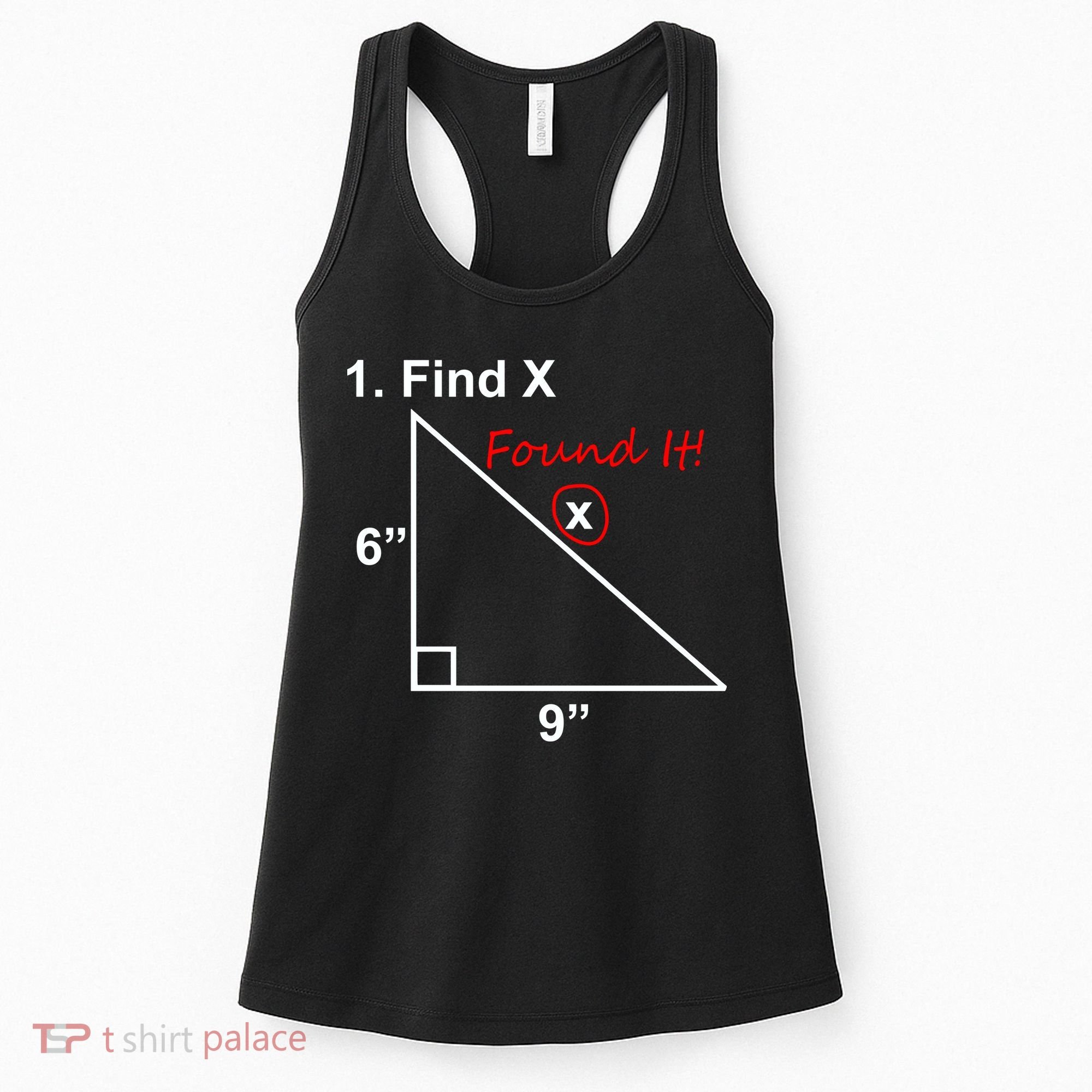 Find X Found It Funny Math School Women's Tank Top