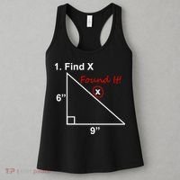 Find X Found It Funny Math School Women's Tank Top thumb 3