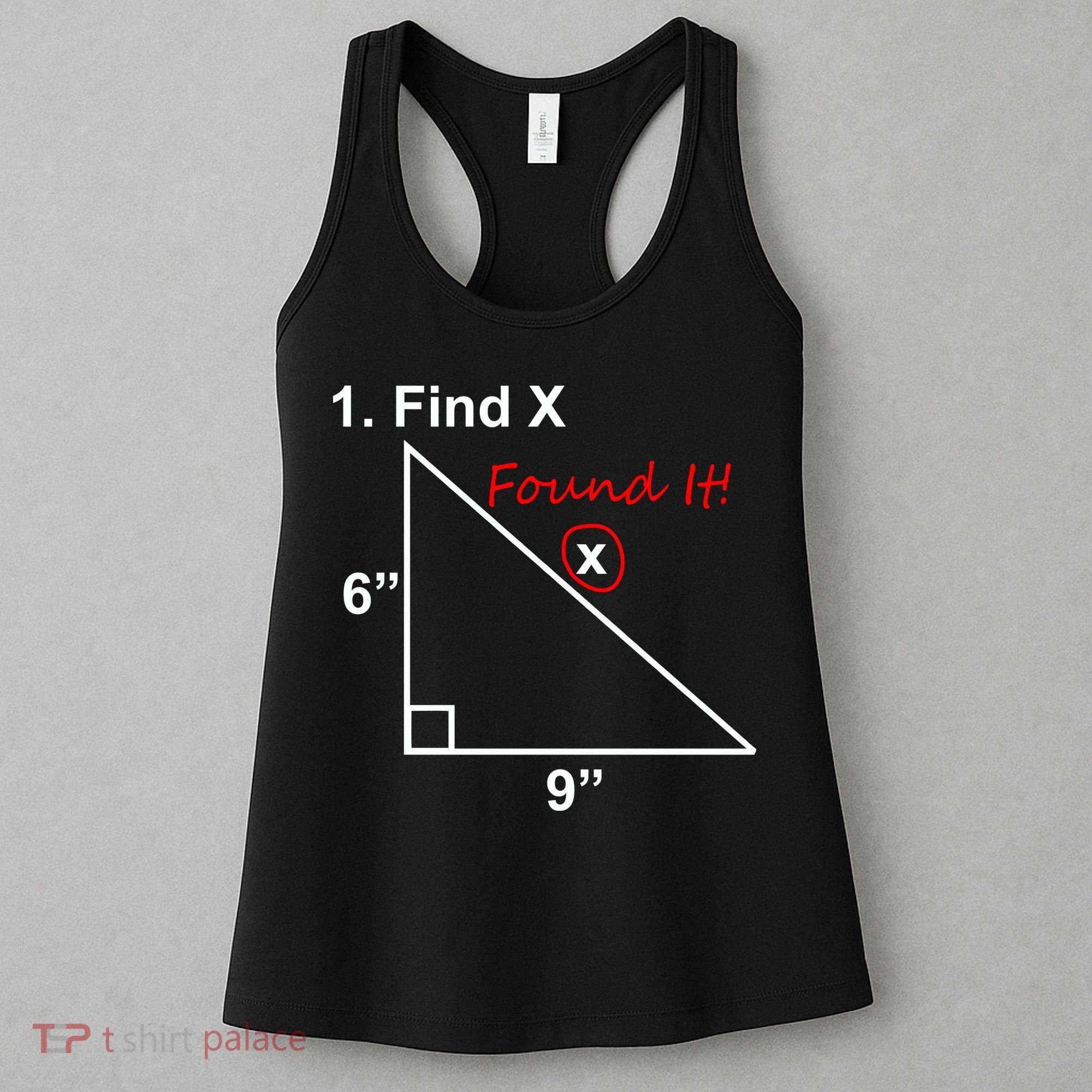 Find X Found It Funny Math School Women's Tank Top