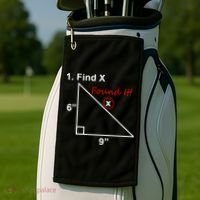 Find X Found It Funny Math School Golf Towel thumb 2