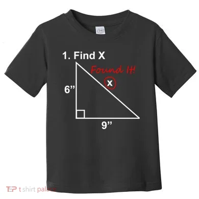 Find X Found It Funny Math School Toddler T-Shirt
