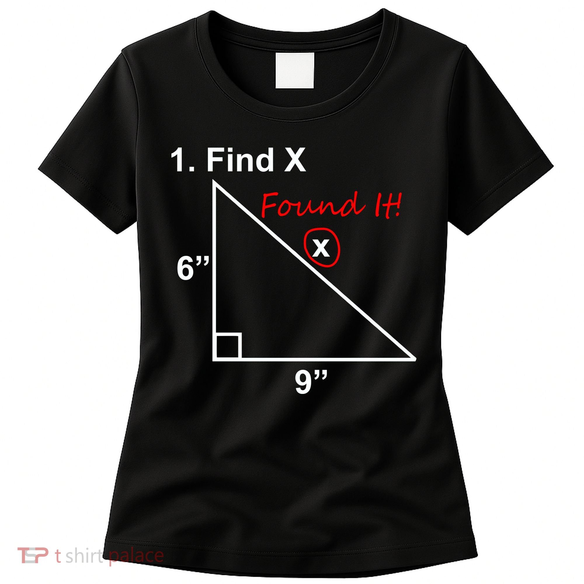 Find X Found It Funny Math School Women's T-Shirt