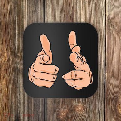 Finger Guns Coaster