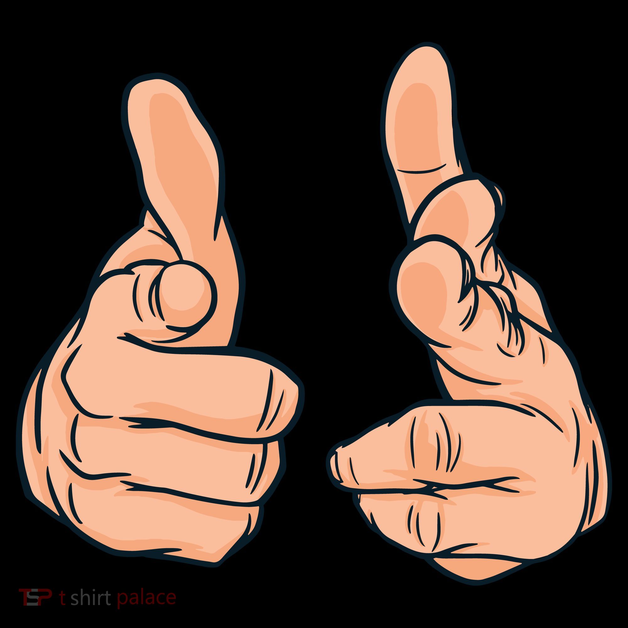 Finger Guns Tote Bag