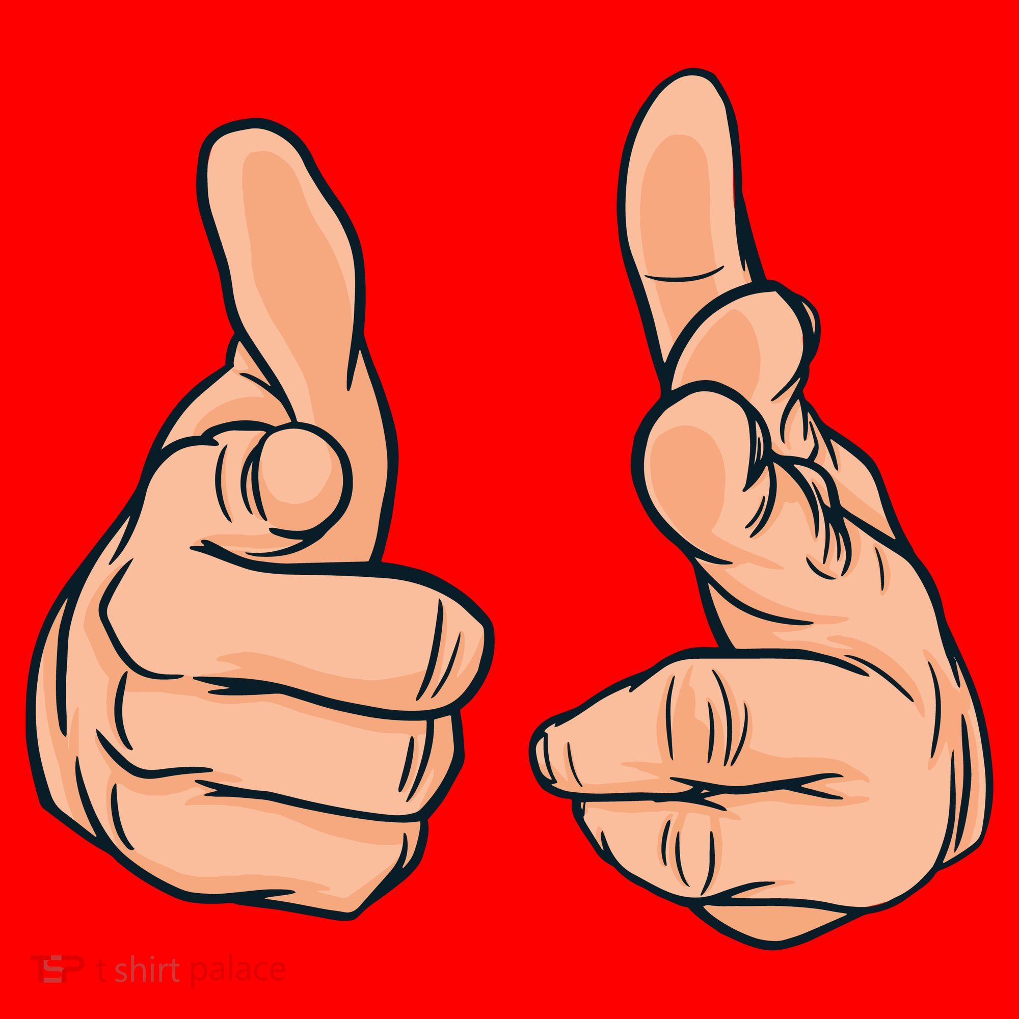 Finger Guns Santa Hat