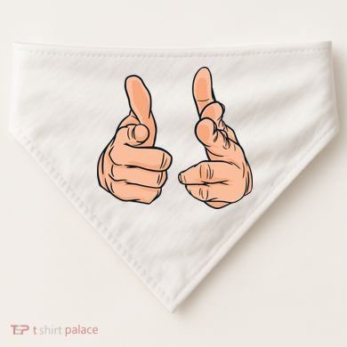 Finger Guns USA-Made Doggie Bandana