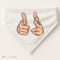 Finger Guns USA-Made Doggie Bandana thumb 0