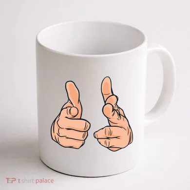 Finger Guns Coffee Mug back