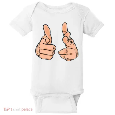 Finger Guns Baby Bodysuit