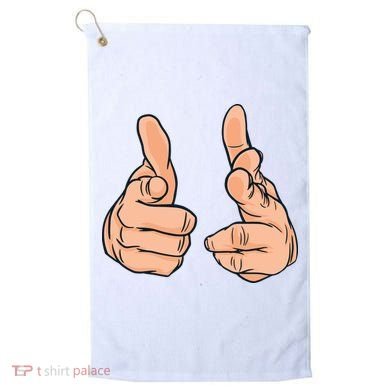Finger Guns Golf Towel