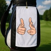 Finger Guns Golf Towel thumb 2