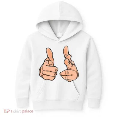 Finger Guns Kids Hoodie