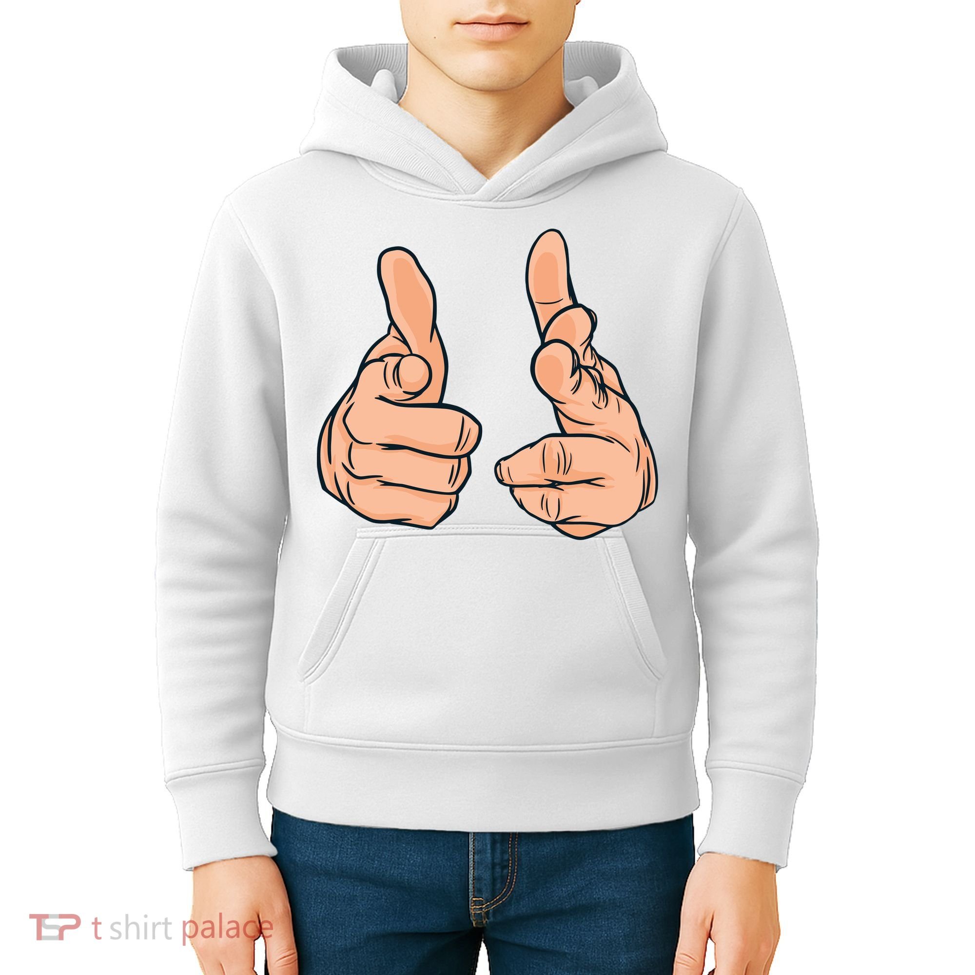 Finger Guns Kids Hoodie
