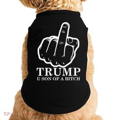 Finger Trump U Son of a B Doggie Tank
