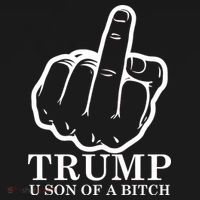 Finger Trump U Son of a B Doggie Tank thumb 4