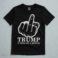 Finger Trump U Son of a B T-Shirt thumb 5