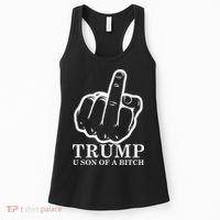 Finger Trump U Son of a B Women's Tank Top thumb 0