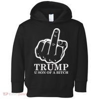Finger Trump U Son of a B Toddler Hoodie thumb 0