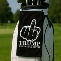 Finger Trump U Son of a B Golf Towel thumb 2