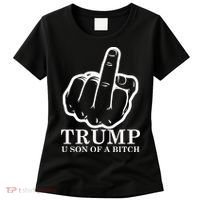 Finger Trump U Son of a B Women's T-Shirt thumb 0