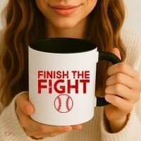 Finish The Fight Washington Baseball Coffee Mug thumb 3