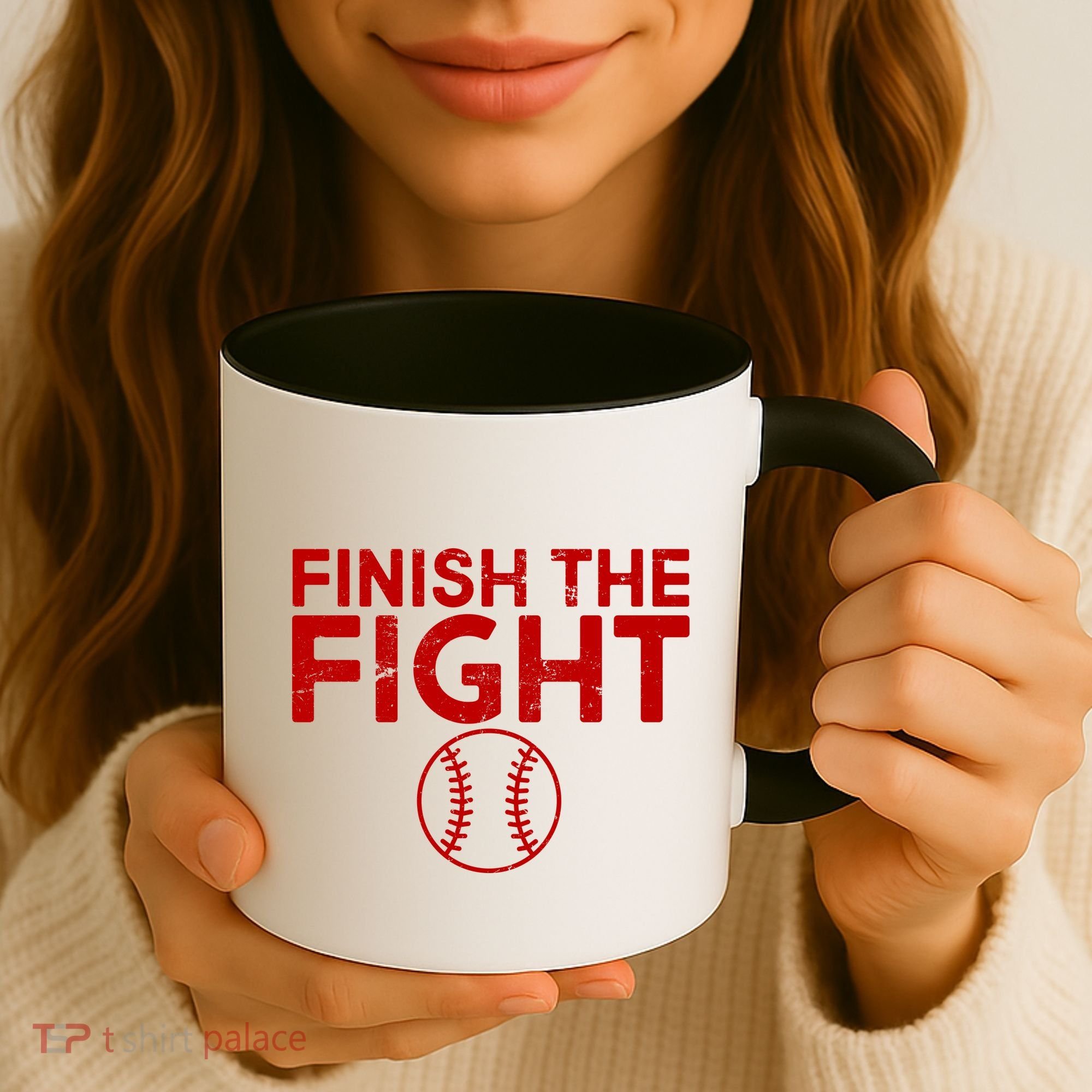 Finish The Fight Washington Baseball Coffee Mug