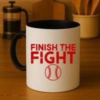 Finish The Fight Washington Baseball Coffee Mug thumb 4