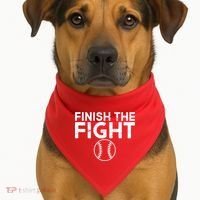 Finish The Fight Washington Baseball USA-Made Doggie Bandana thumb 1