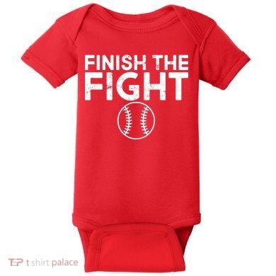 Finish The Fight Washington Baseball Baby Bodysuit