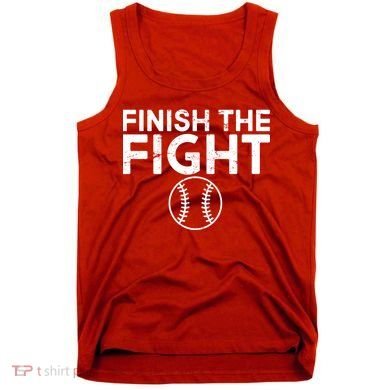Finish The Fight Washington Baseball Tank Top