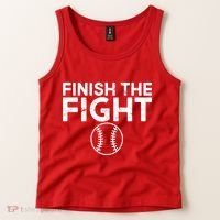 Finish The Fight Washington Baseball Tank Top thumb 2