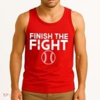 Finish The Fight Washington Baseball Tank Top thumb 3