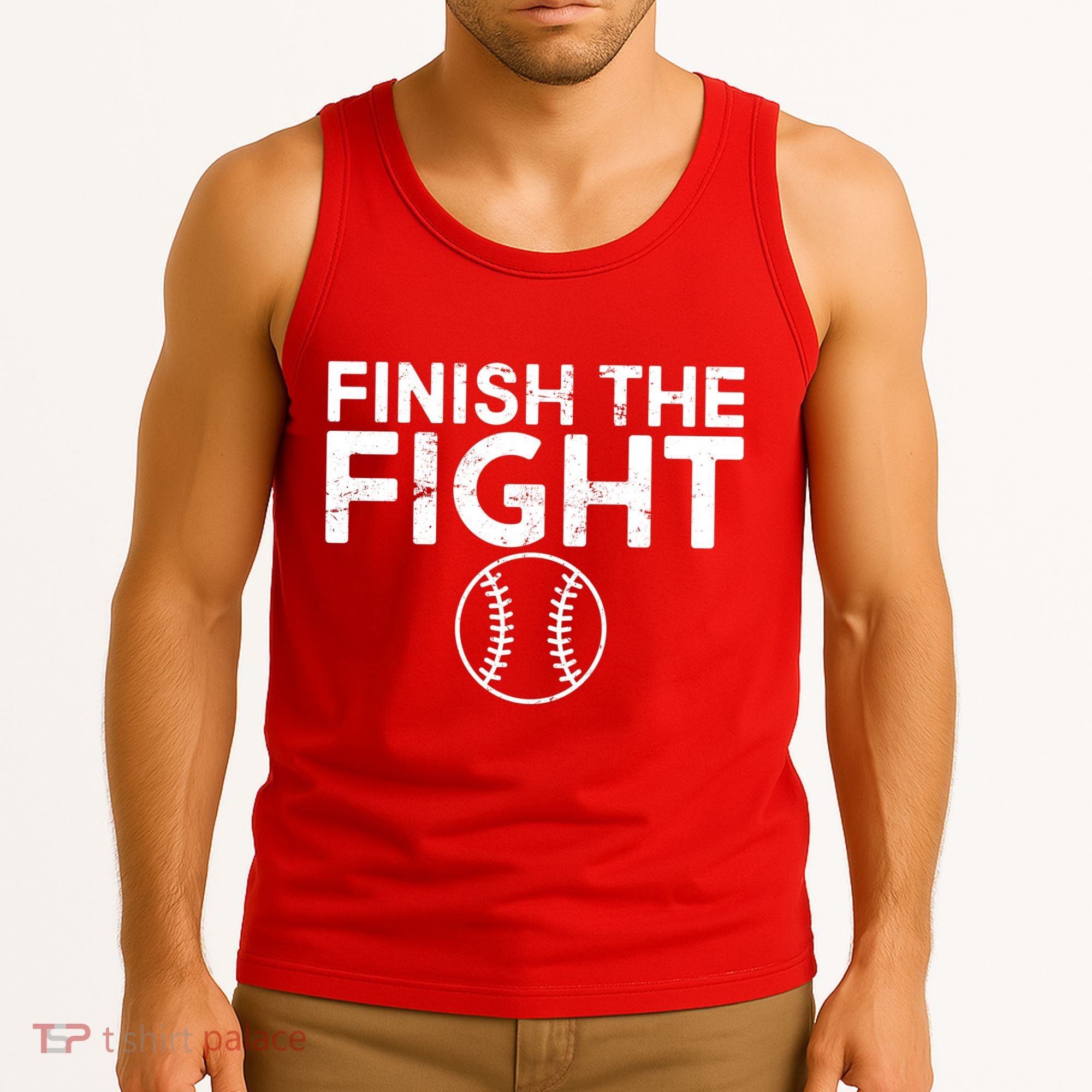 Finish The Fight Washington Baseball Tank Top
