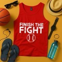 Finish The Fight Washington Baseball Tank Top thumb 4