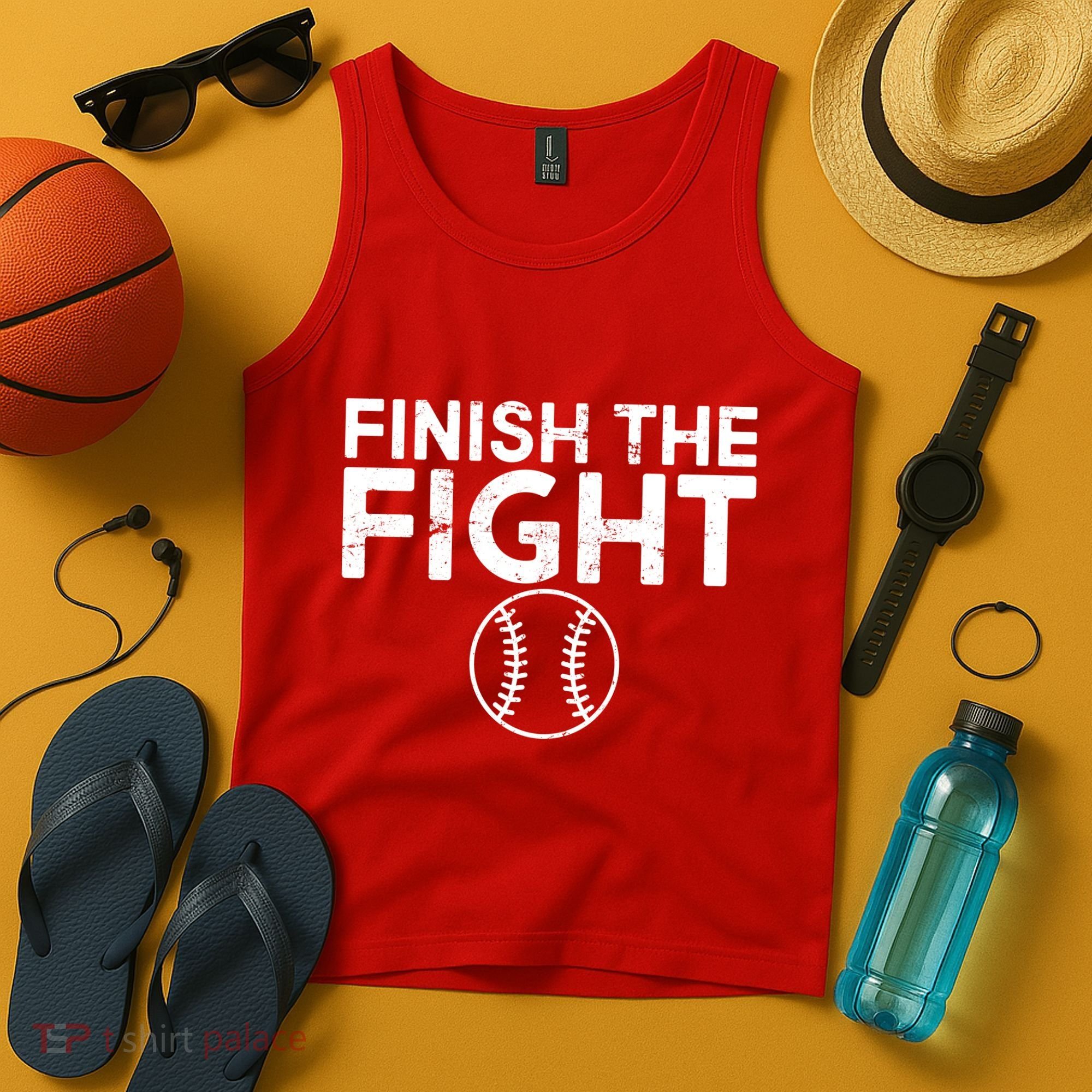 Finish The Fight Washington Baseball Tank Top