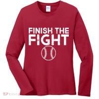 Finish The Fight Washington Baseball Women's Long Sleeve Shirt thumb 0