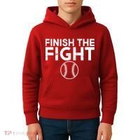 Finish The Fight Washington Baseball Kids Hoodie thumb 4