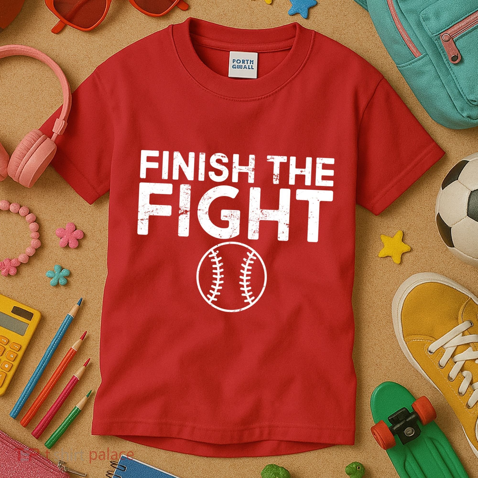 Finish The Fight Washington Baseball Kids T-Shirt